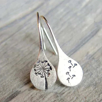 Auric™ | Vintage Silver Flower Earrings